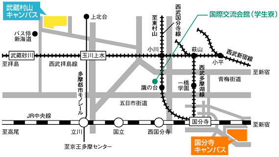 武蔵村山キャンパスへの行き方 東京経済大学